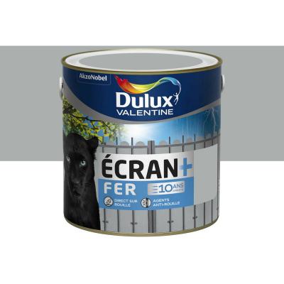 DULUX VALENTINE Peinture Ecran+ Fer - Gris franc - Brillant - 2L