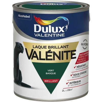 DULUX VALENTINE Peinture boiserie, radiateur vert basque  Val&eacute;nite