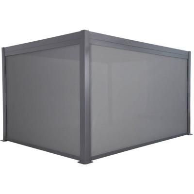SWEEEK Pergola bioclimatique aluminium&nbsp;et acier&nbsp;4x3m + 1 store 4m Palace Palace 4x3m + store 4m