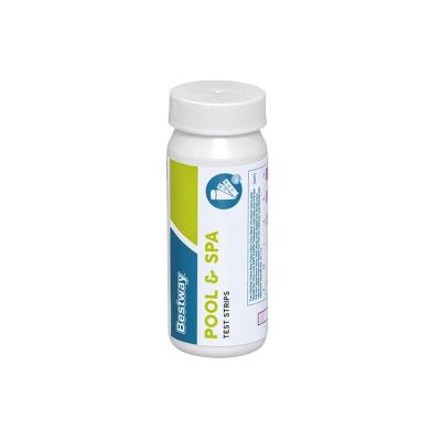BESTWAY Bandelettes de test chimique 3-en-1 pour piscines et spas, pack de 50