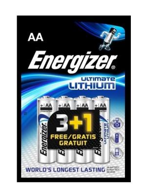 ENERGIZER  LITHIUM L91 / 3 + 1 pi&egrave;ce - AA batterie