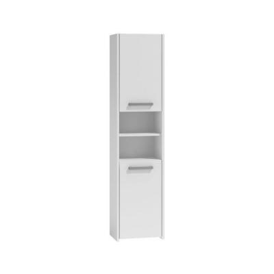 PISA - Colonne armoire de salle de bain - 30x40x170 cm - Meuble blanc 