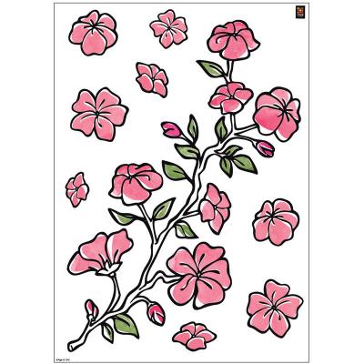 PLAGE  152707 Sticker Mural - Fleurs Sakura, 1 Planche, 48 x 68 cm
