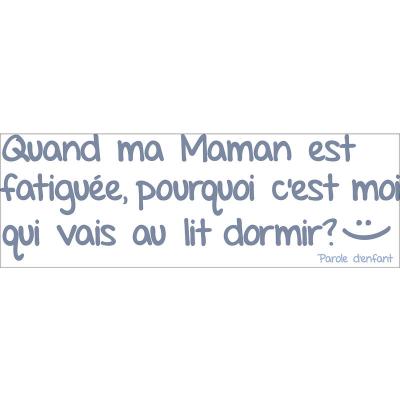 PLAGE Sticker d&eacute;coratif autocollant, citation d'enfant mignon pour d&eacute;co mignonne, 24 cm X 68 cm