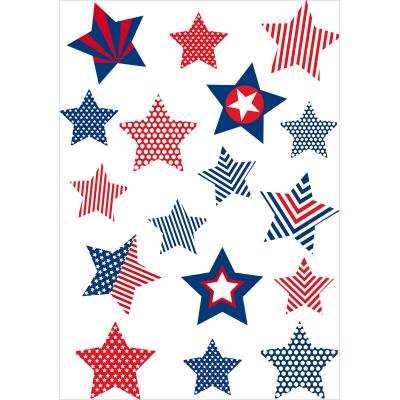 PLAGE  152769 Sticker Mural - US Stars, 1 Planche, 48 x 68 cm