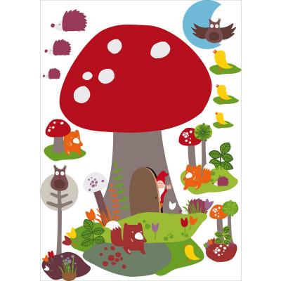 DECORATIONS MURALES ADHESIVES 48*68 Plage 152759 Sticker Mural - in The Forest, 1 Planche, 48 x 68 cm