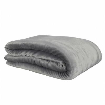 THE HOME DECO FACTORY Plaid - Home Deco Factory - Flanelle - Sherpa - Gris 
