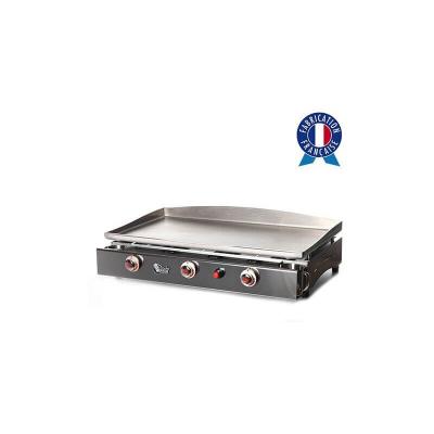 PLANCHA TONIO Plancha Gaz Tonio Lagoa 3 Feux Caisson et Plaque Inox