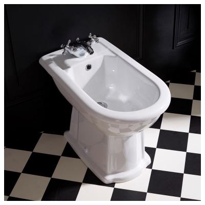 PLANETE BAIN Bidet r&eacute;tro &agrave; poser blanc Ramses 
