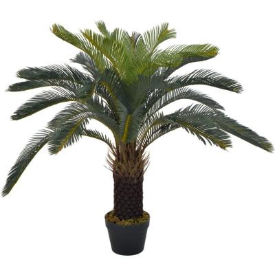 VIDAXL  plante artificielle avec pot palmier cycas vert 90 cm 280185