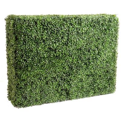 PEGANE Plante artificielle haute gamme Sp&eacute;cial ext&eacute;rieur / Buis artificiel HAIE - Dim : 80 x 35 x 108 cm