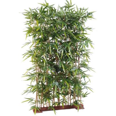 PEGANE Plante artificielle haute gamme Sp&eacute;cial ext&eacute;rieur/ Haie artificielle Bambou, coloris vert - Dim : 185 x 50 x 120 cm 