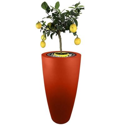  Plast'Up Rotomoulage Pot Conique Delight Orange 200l Finition grain&eacute;e