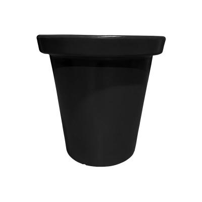 PLAST UP ROTOMOULAGE Pot de fleurs rond xxl delight 420L-Noir-100cm - Noir
