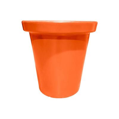 PLAST UP ROTOMOULAGE Pot de fleurs rond xxl Delight 420l-Orange-100cm - Orange