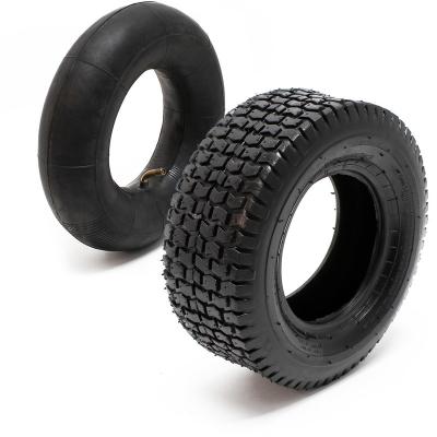 WILTEC  - Pneu 16x6.50-8 et Chambre &agrave; air ? Valve coud&eacute;e ? 420 x 420 x 130 mm ? 4 pr ? capacit&eacute; de charge 300 kg ? pour Tondeuse &agrave; gazon Tracteur &agrave;