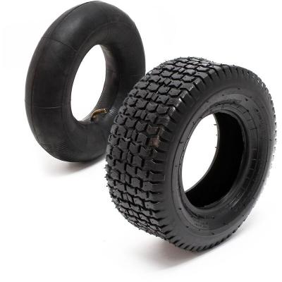 WILTEC  - Pneu 18x8.50-8 et Chambre &agrave; air ? Valve coud&eacute;e ? 460 x 460 x 215 mm ? 4 pr ? capacit&eacute; de charge 370 kg ? pour Tondeuse &agrave; gazon Tracteur &agrave;