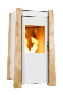 ECOFOREST po&ecirc;le &agrave; granul&eacute;s de bois 9.5kw blanc/ch&ecirc;ne - 20886