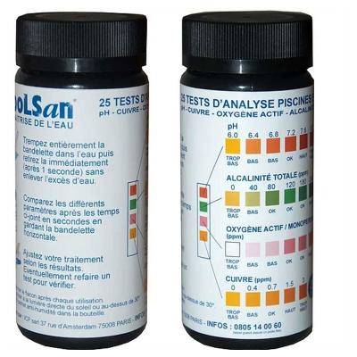 BSI Poolsan - 10 Tests pour piscine et spa