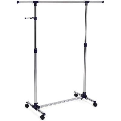 Porte-v&ecirc;tements ajustable de nancy - conduite sur roues - porte-penderie debout - 150 x 44 x 165