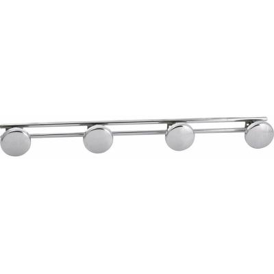 GODONNIER Porte manteau m&eacute;tallique  Chrom&eacute; 4 t&ecirc;tes