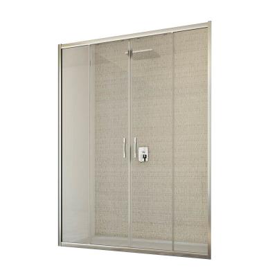 IDRALITE  - Porte de douche coulissante verre transparent h 198 mod. Young 2 portes 160 cm