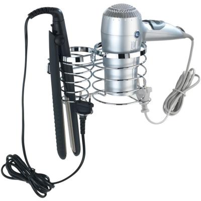 WENKO Porte s&egrave;che-cheveux & fer &agrave; lisser inox Premium