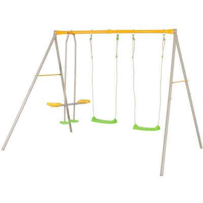 TRIGANO Portique m&eacute;tal - 1,90m - 3 balan&ccedil;oires BRIOSO 