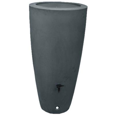 PLAST UP ROTOMOULAGE R&eacute;cup&eacute;rateur d'eau a&eacute;rien cylindrique gris anthracite , 200 l