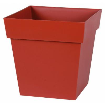 EDA Pot plastique  L.32 x l.32 x H.32 cm rouge rubis 