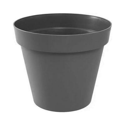 EDA Pot rond Toscane - 25x20.6cm - 6L - Anthracite -  plastiques