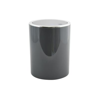 MSV Poubelle &agrave; bascule pp kamaka 6L Gris - Gris - 