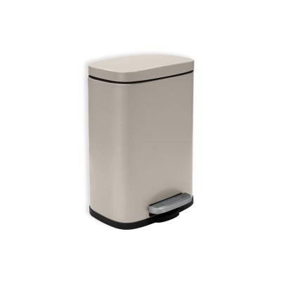  Spirella - Poubelle &agrave; p&eacute;dale Acier akira 5L Taupe Mat - Taupe
