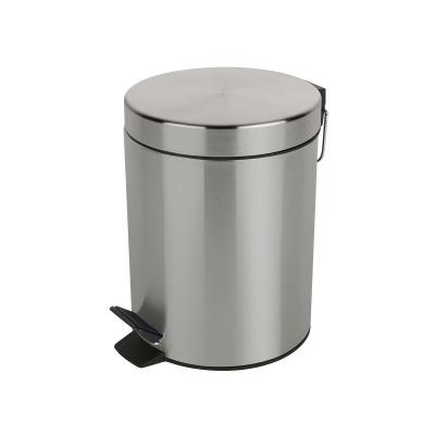 SPIRELLA Poubelle &agrave; p&eacute;dale Acier sydney 3L Bross&eacute; - Gris - 