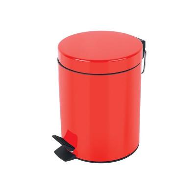 SYDNEY Poubelle &agrave; p&eacute;dale Acier  3L Rouge - Rouge - Spirella