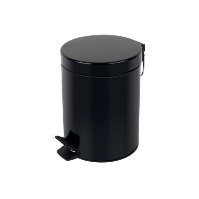 SPIRELLA Poubelle &agrave; p&eacute;dale Acier sydney 5L Noir - Noir - 