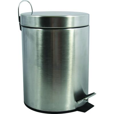 MSV Poubelle &agrave; p&eacute;dale Inox 20L Inox - Gris - 