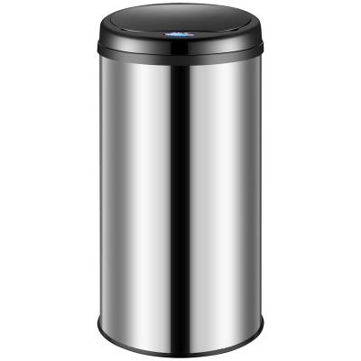 MONZANA&REG; Poubelle automatique argent 30 litres en acier inox
