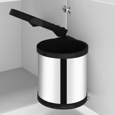 VIDAXL Poubelle int&eacute;gr&eacute;e de cuisine Acier inoxydable 8 L