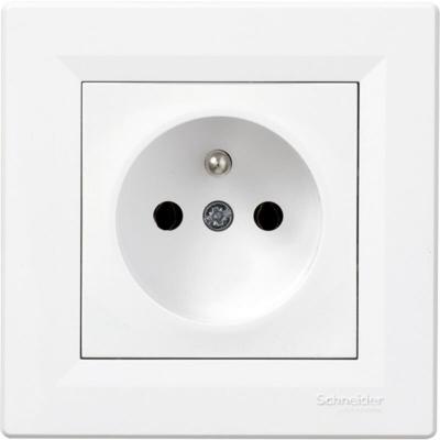 SCHNEIDER ELECTRIC Prise de courant - 16A - 230V - 2P+T - SCHNEIDER Asfora - blanc