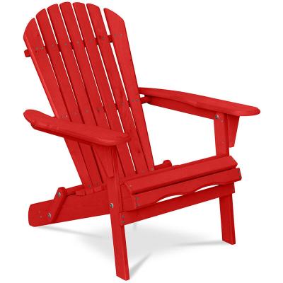 ICONIK INTERIOR  Chaise de jardin Adirondack - Rouge