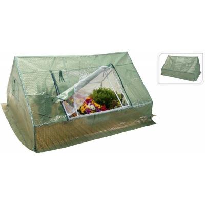  Serre de jardin 2 fen&ecirc;tres en poly&eacute;thyl&egrave;ne et m&eacute;tal