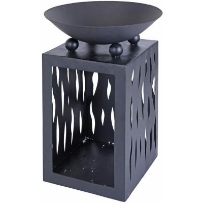 PROGARDEN Bol &agrave; feu avec rangement 45 cm  Noir