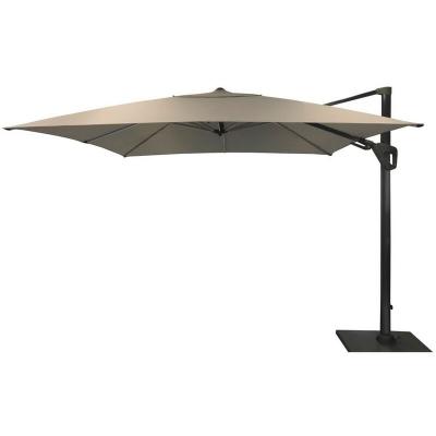 PROLOISIRS Parasol d&eacute;port&eacute; Elios Novasun orientable alu/novasun - chin&eacute; clair 3 x 3 m