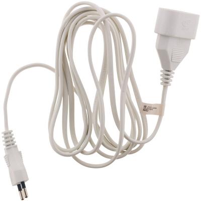 Prolongateur m&eacute;nager 6A HO3VVH2F 2 x 0.75 Blanc 2m - Zenitech