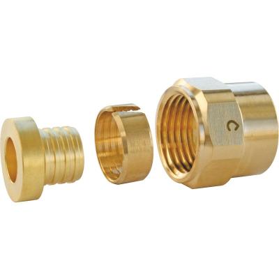 SOMATHERM Raccord &agrave; compression - &eacute;crou tournant 12/17 - per &Oslash;12 - chrome