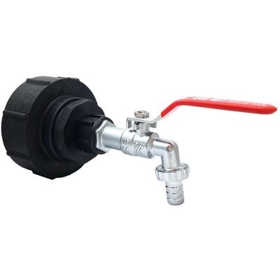 MULTITANKS Raccord S100x8 - robinet laiton chrom&eacute; sortie 20x27 cannel&eacute; 15mm