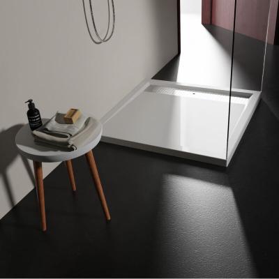 GODART Receveur de douche Avoriaz carr&eacute; - Blanc - 90x90cm