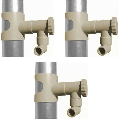 CAPT EAU R&eacute;cup&eacute;rateur d'eau pour goutti&egrave;re circulaire - Sable - Lot de 3