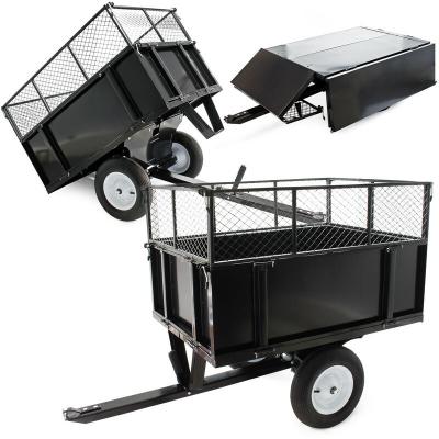 WILTEC Remorque basculante pour Tondeuse / Tracteur de jardin / Quad